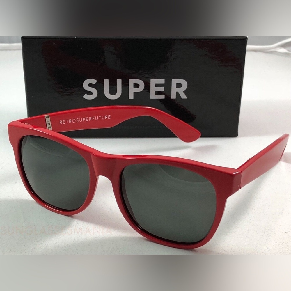 BNIB UNISEX RetroSuperFuture Classic Red Sunglasses